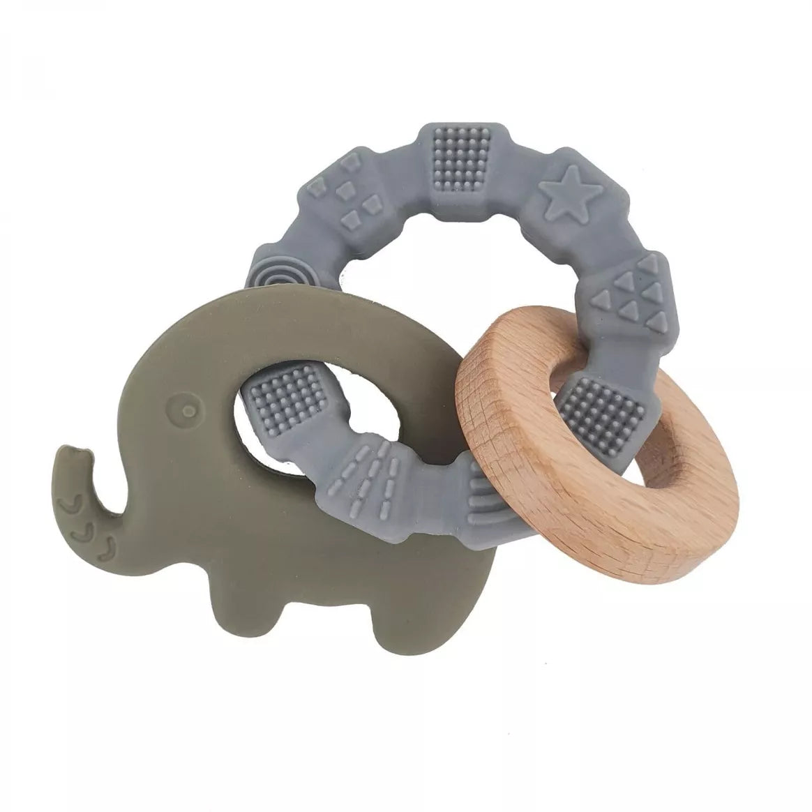 Silicone Baby Teether Toy Elephant