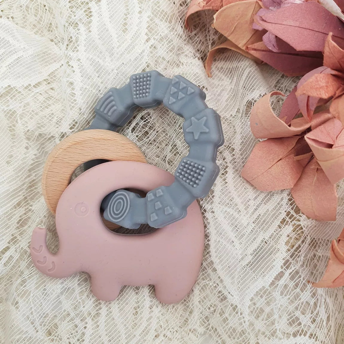 Silicone Baby Teether Toy Elephant