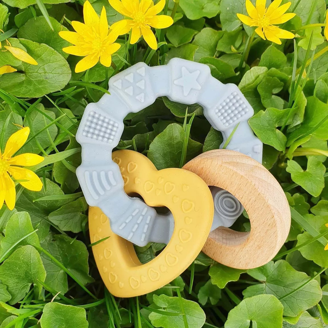 Silicone Baby Teether Toy Heart