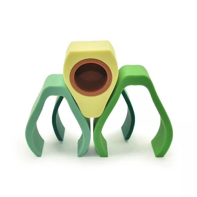 Silicone Stacking Toy Avocado