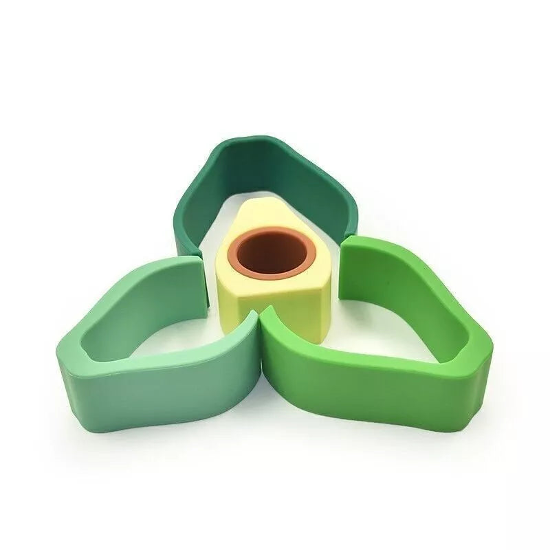 Silicone Stacking Toy Avocado