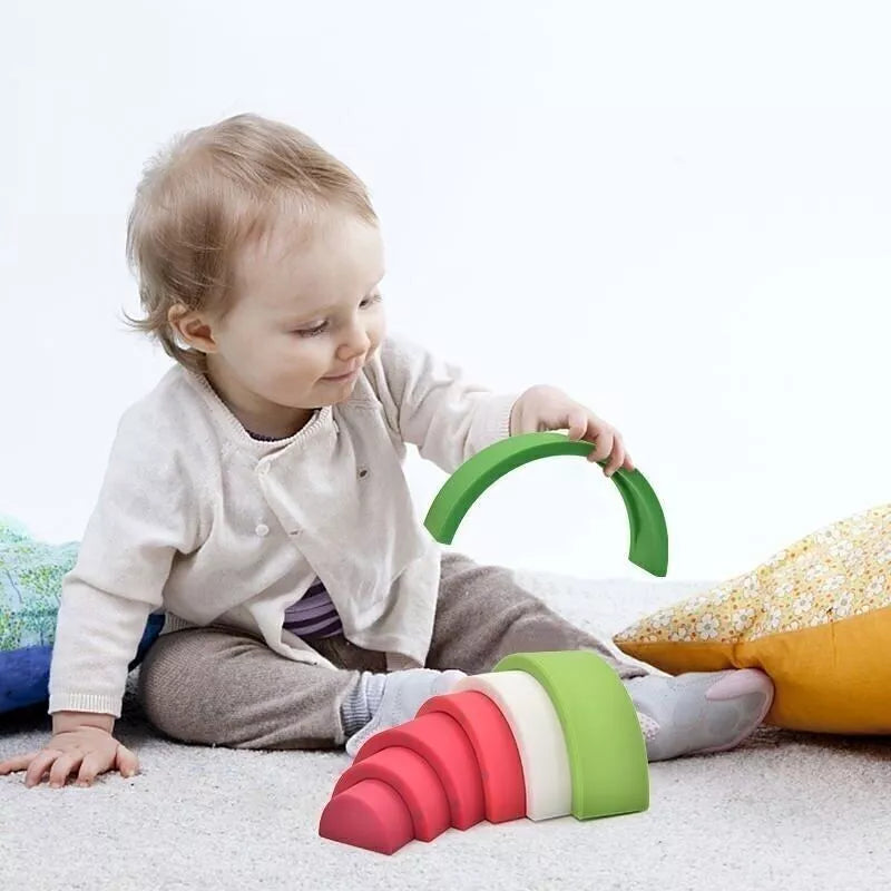 Silicone Stacking Toy Watermelon