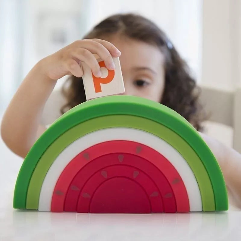 Silicone Stacking Toy Watermelon
