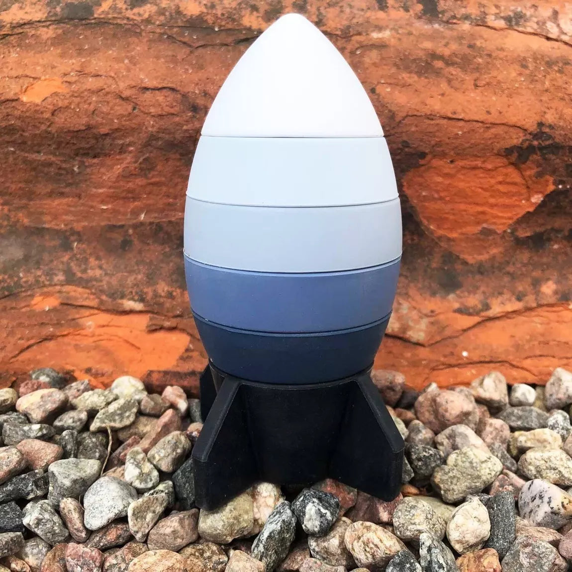 Silicone Stacking Toy Rocket