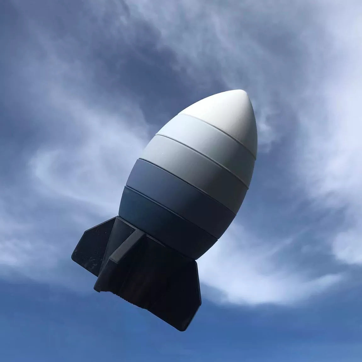 Silicone Stacking Toy Rocket