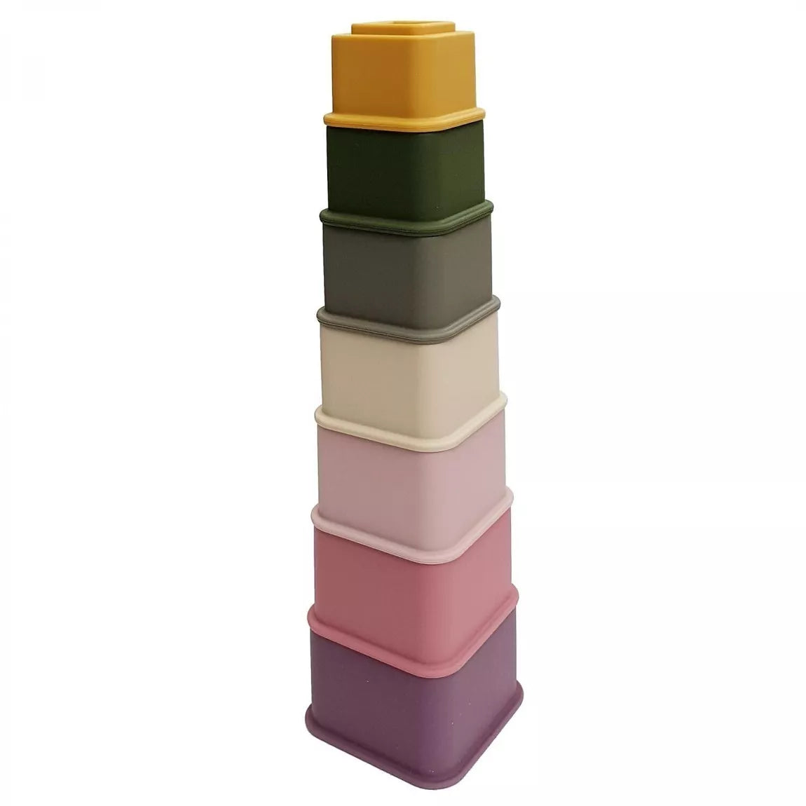 Silicone Stacking Toy Square Cups