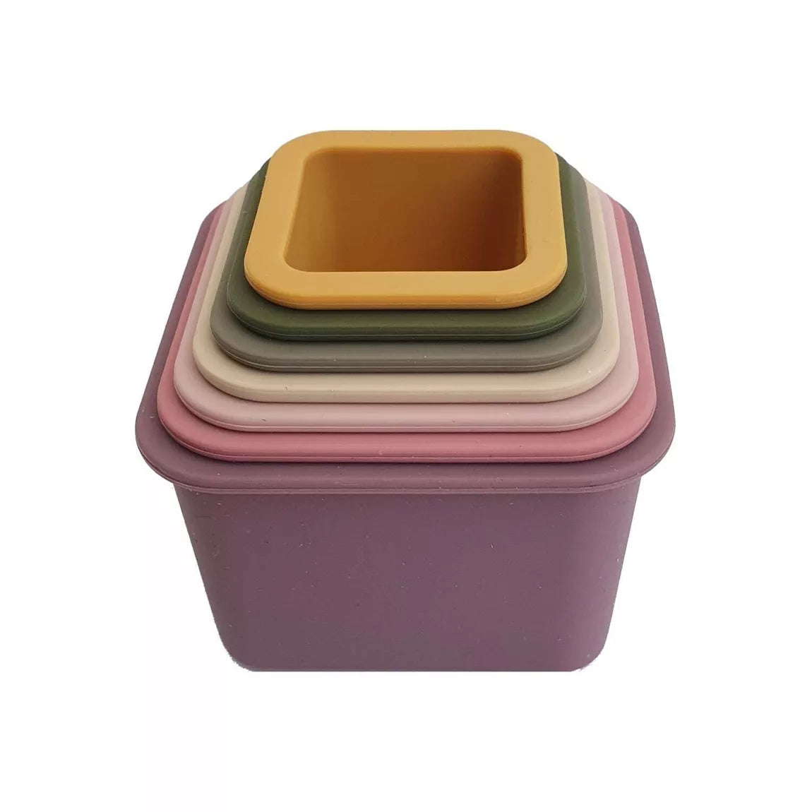 Silicone Stacking Toy Square Cups