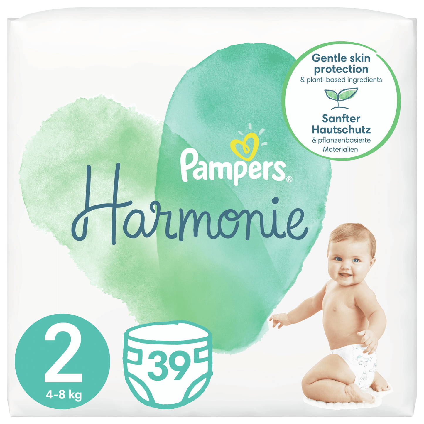 Pampers Harmonie Size 2 Mini (By 39 Nappies)