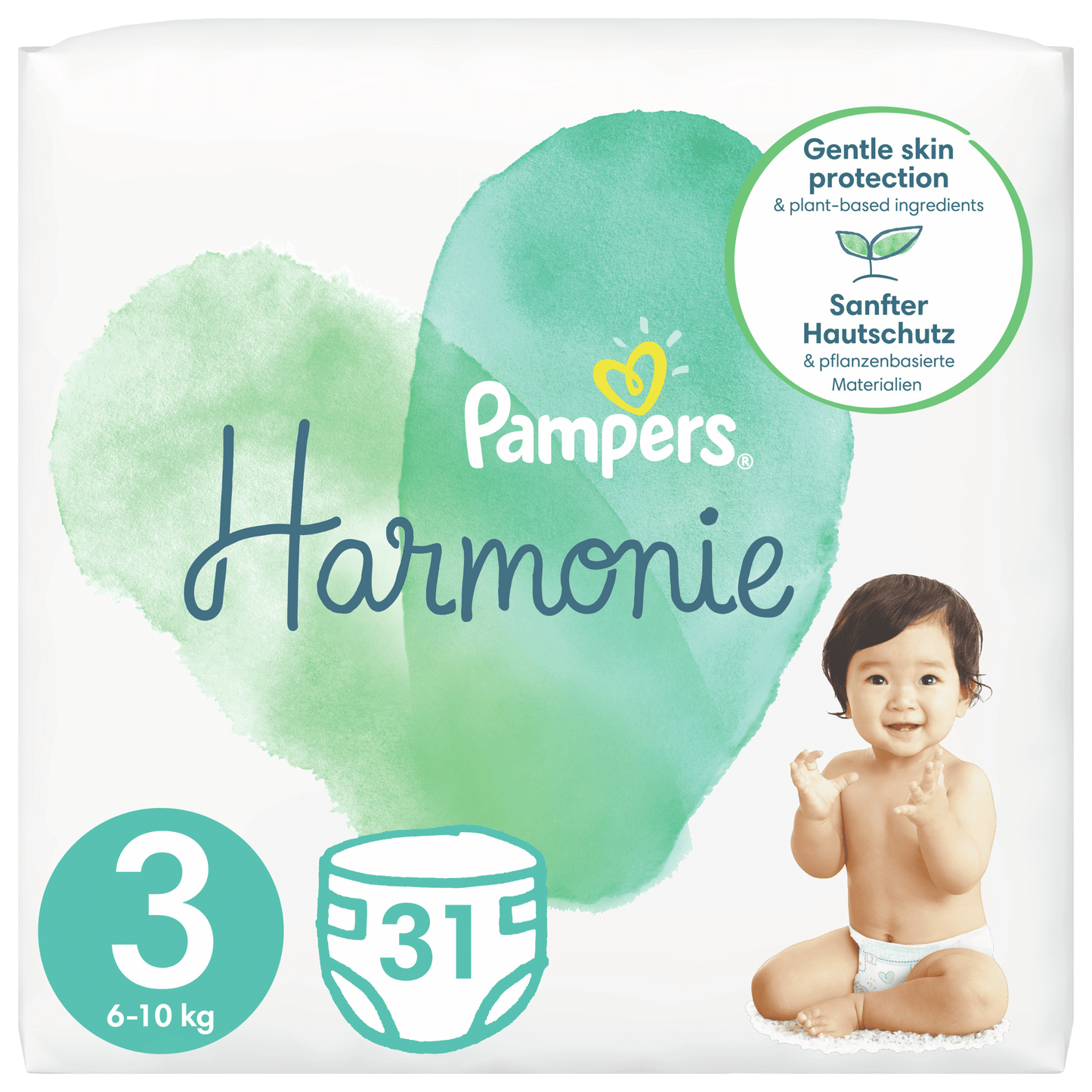 Pampers Harmonie Size 3 Midi (By 31 Nappies)