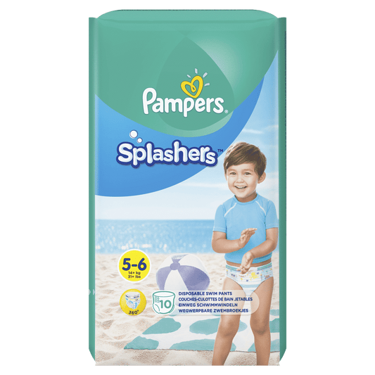 Pampers Splashers Disposable Swimwear Size 5-6 (By 10 nappies)