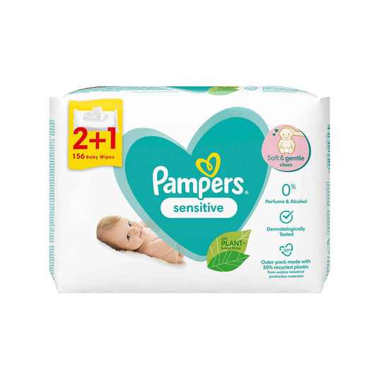 Pampers Wipes Sensitive 3X52 (2+1)