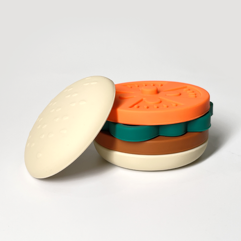Silicone stacking toy: The Stackable Burger