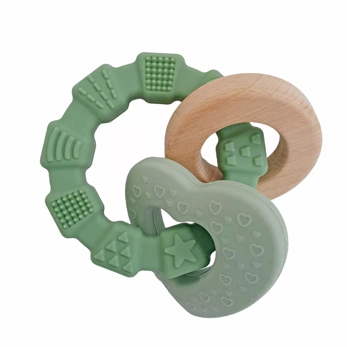 Silicone Baby Teether Toy Heart