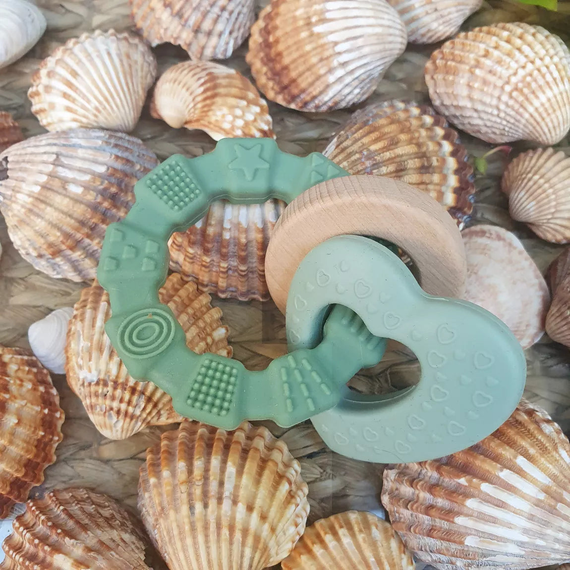 Silicone Baby Teether Toy Heart