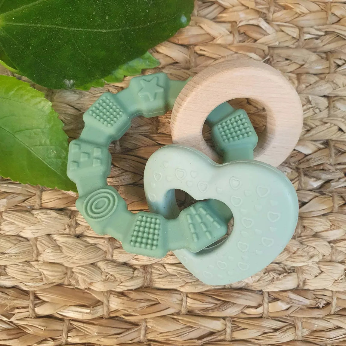 Silicone Baby Teether Toy Heart