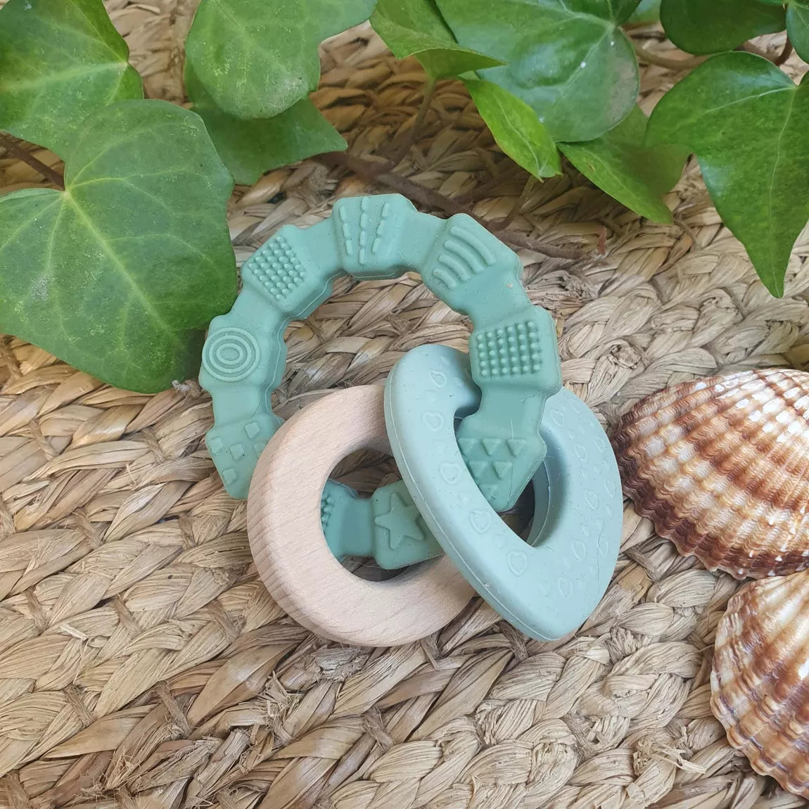 Silicone Baby Teether Toy Heart
