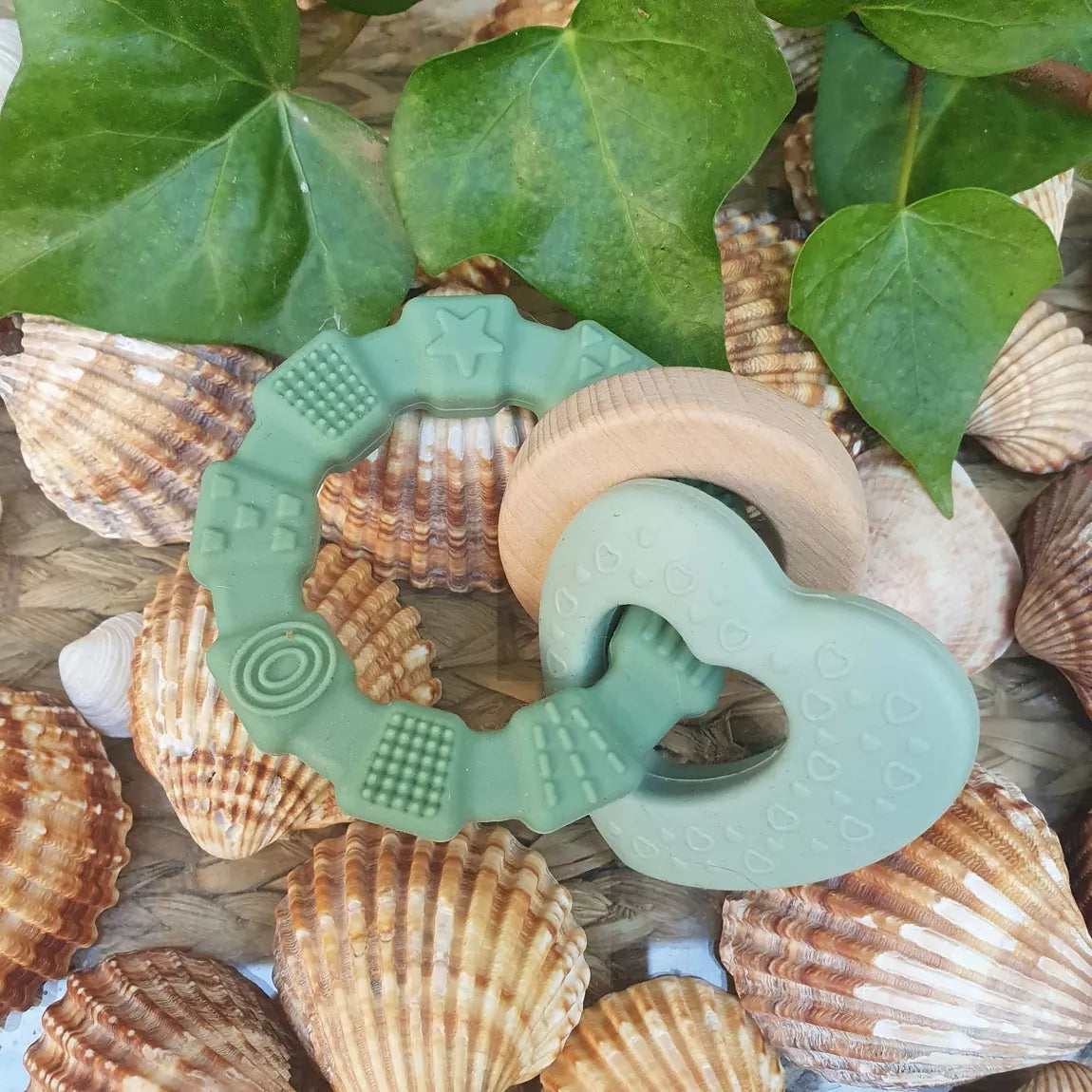 Silicone Baby Teether Toy Heart
