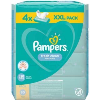 Pampers Wipes Fresh Clean 4x80
