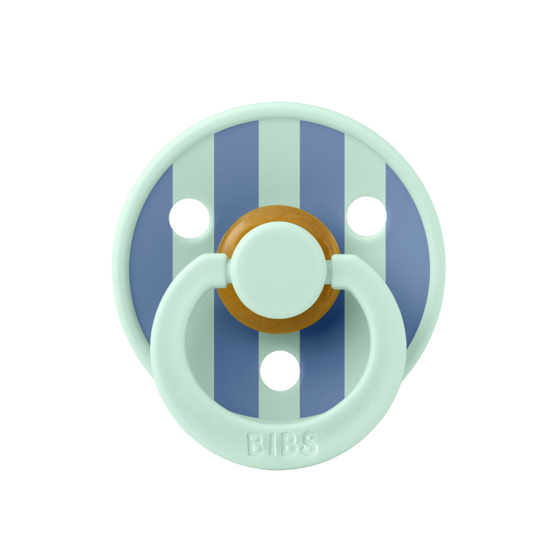 BIBS Pacifier Studio - 2 Pack (Colour: Block Latex Nordic Mint Petrol Mix | Size 1)