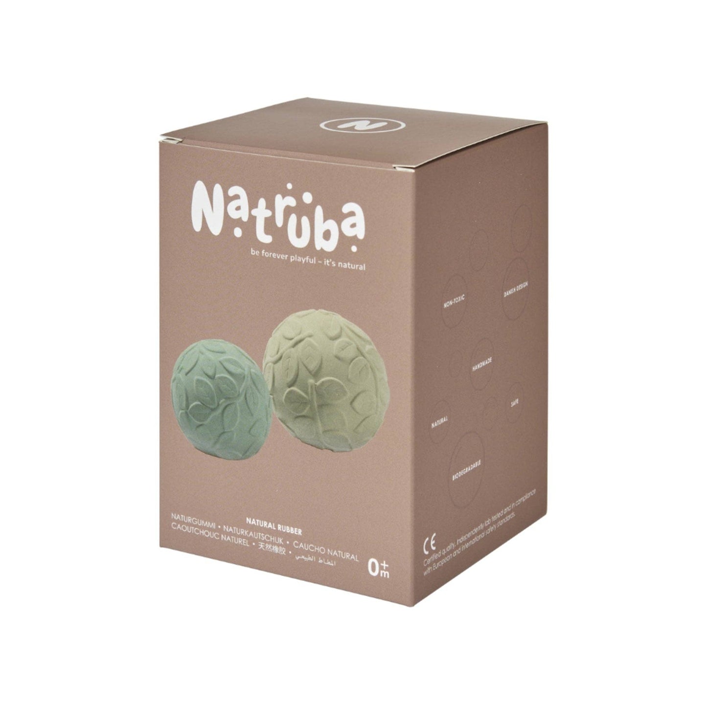 Natural rubber Sensory Ball Set Leaf - Green