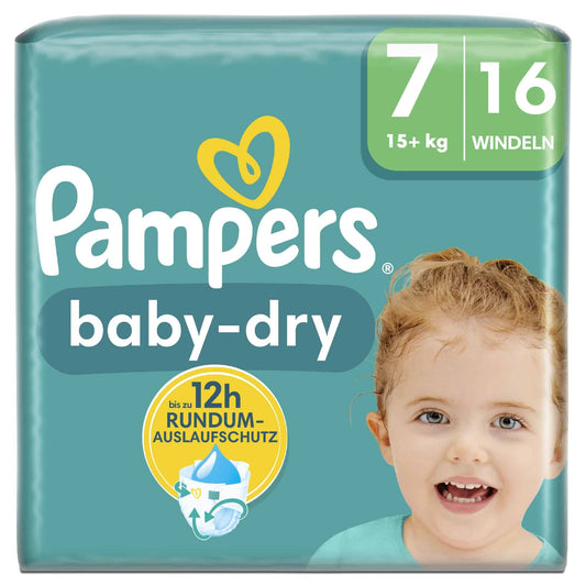 Pampers Carry Pack Babydry Size 7 (by 16 nappies)
