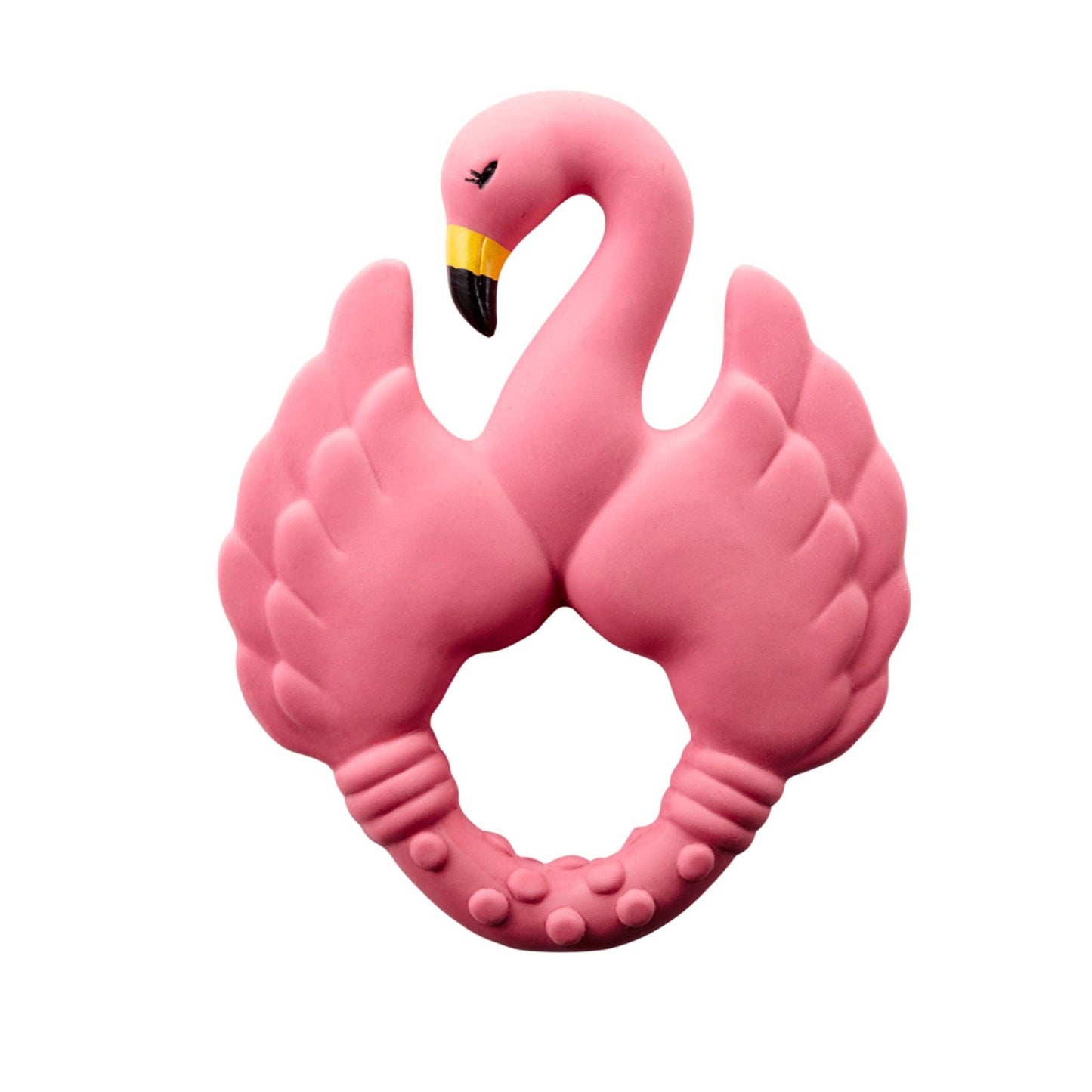 Natural rubber Teether Flamingo