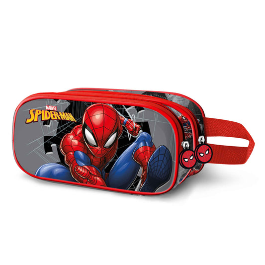 Marvel Spiderman Symbol 3D Double Pencil Case