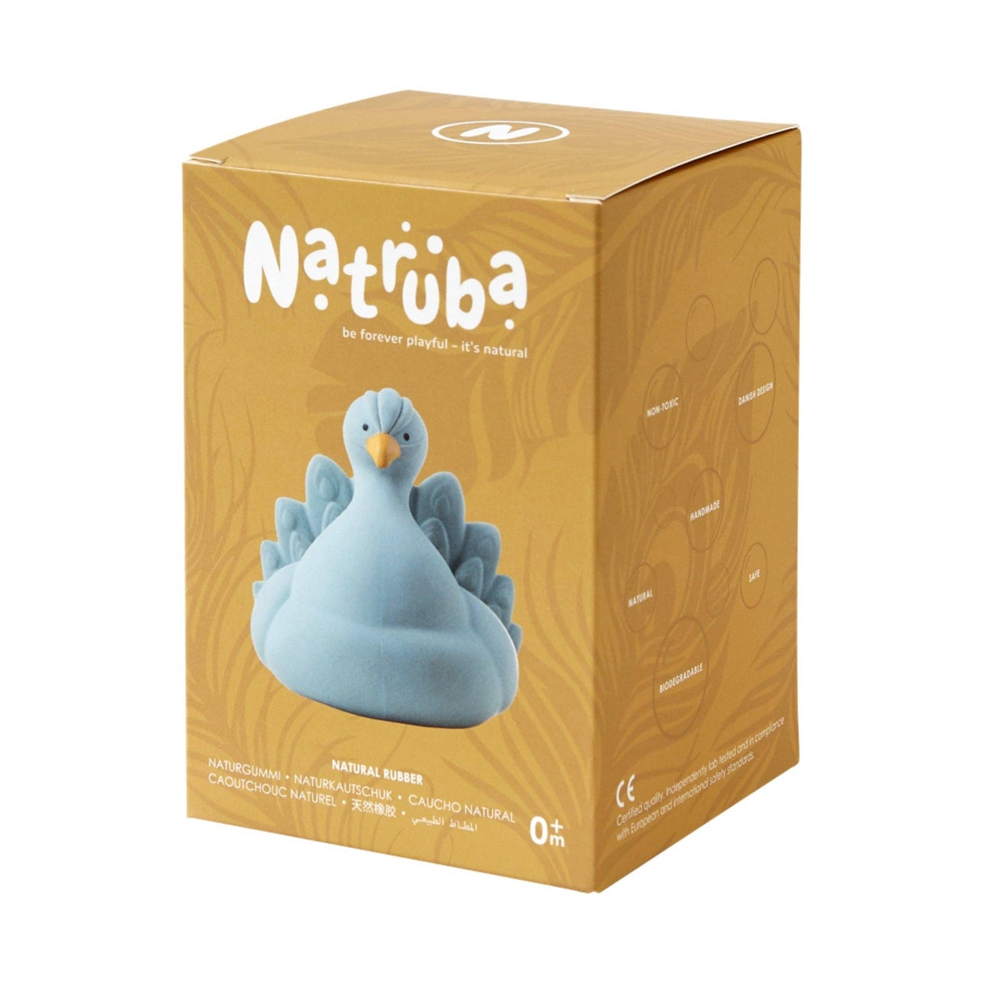 Natural rubber Bathtoy Peacock