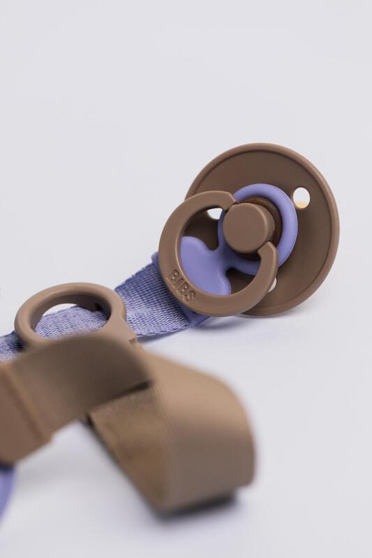 Bibs Pacifier Clip Loop | Dusty Blue