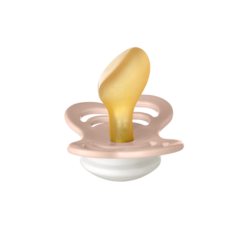 BIBS Pacifier Couture Latex (Colour: Blush GLOW | Size 2)