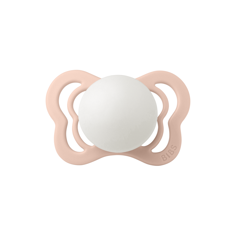BIBS Pacifier Couture Latex (Colour: Blush GLOW | Size 1 )