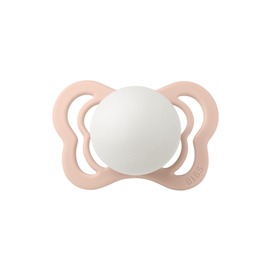 BIBS Pacifier Couture Latex (Colour: Blush GLOW | Size 1 )
