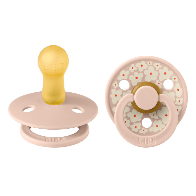 Bibs Pacifier Studio - 2 Pack (Colour: Jasmine Latex & Blush Mix | Size 2)