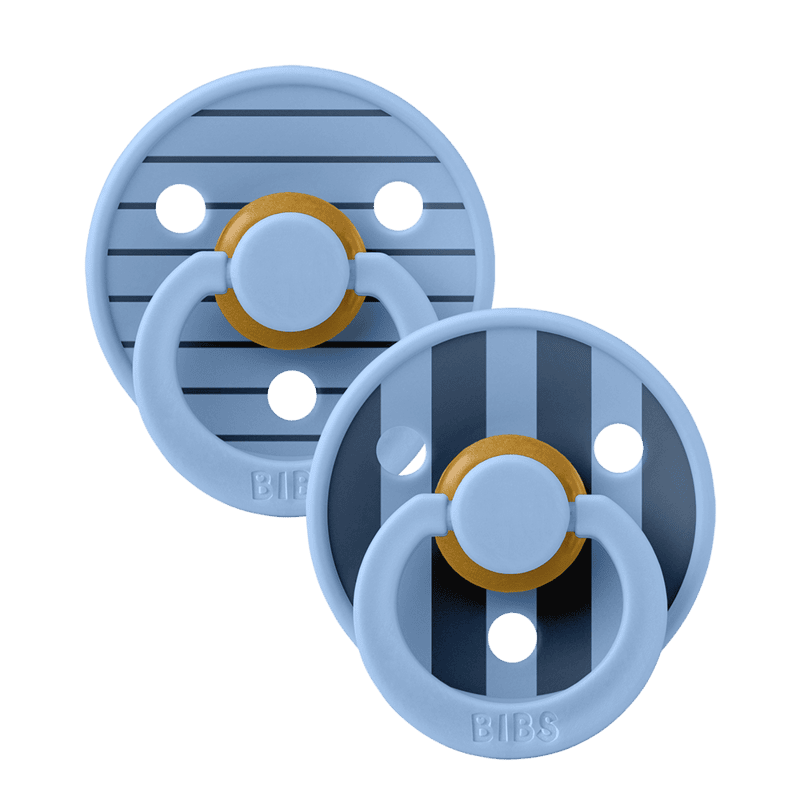 Bibs Pacifier Studio - 2 Pack (Colour: Pin Latex Sky Blue Mix | Size 2)