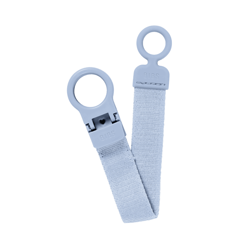 Bibs Pacifier Clip Loop | Dusty Blue