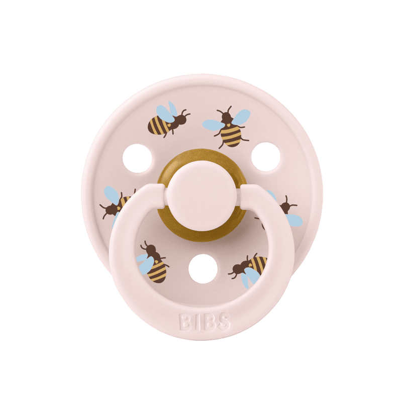 BIBS Pacifier Studio  - 2 PACK (Colour: Bumblebee Latex & Ivory Mix | Size 1)