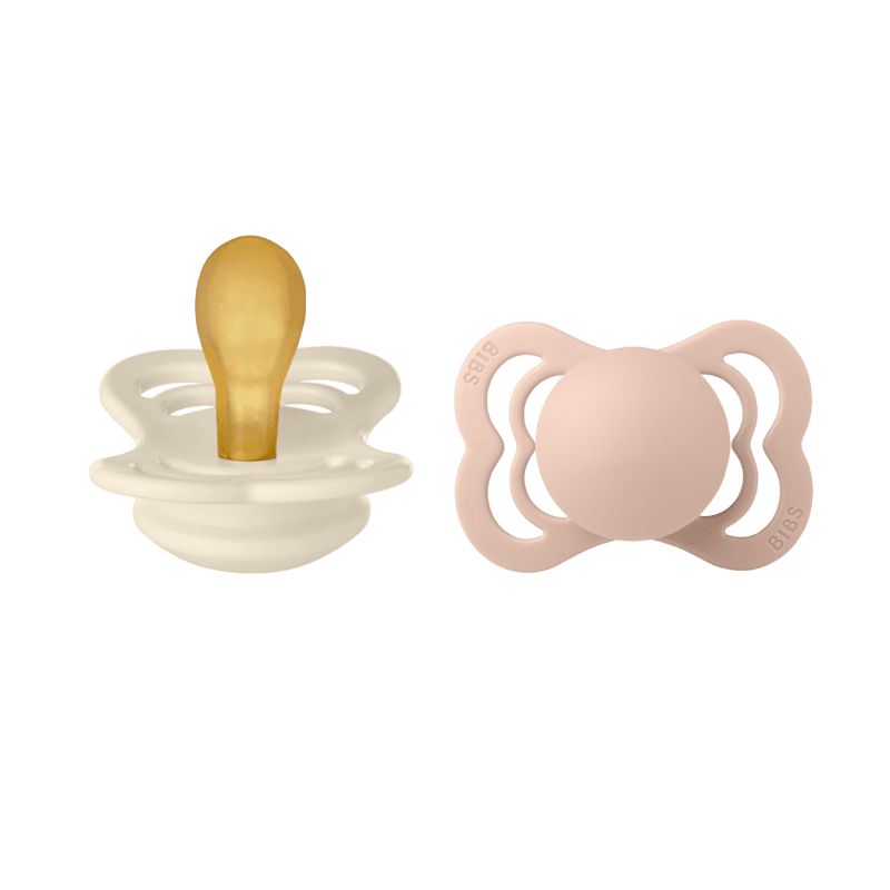 Bibs Supreme Symmetrical Latex - 2 Pack (Colour: Ivory/Blush | Size 1)