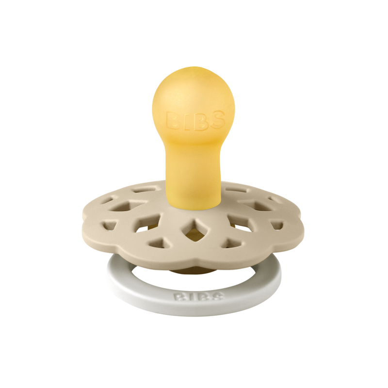 BIBS Pacifier Boheme Latex (Colour: Vanilla GLOW | Size 1 )