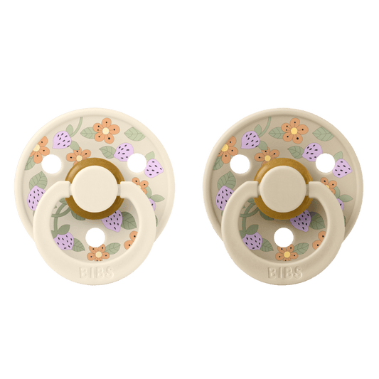 Bibs x Liberty - 2 Pack (Colour: Strawberries and Cream Latex & Ivory Mix | Size 1)