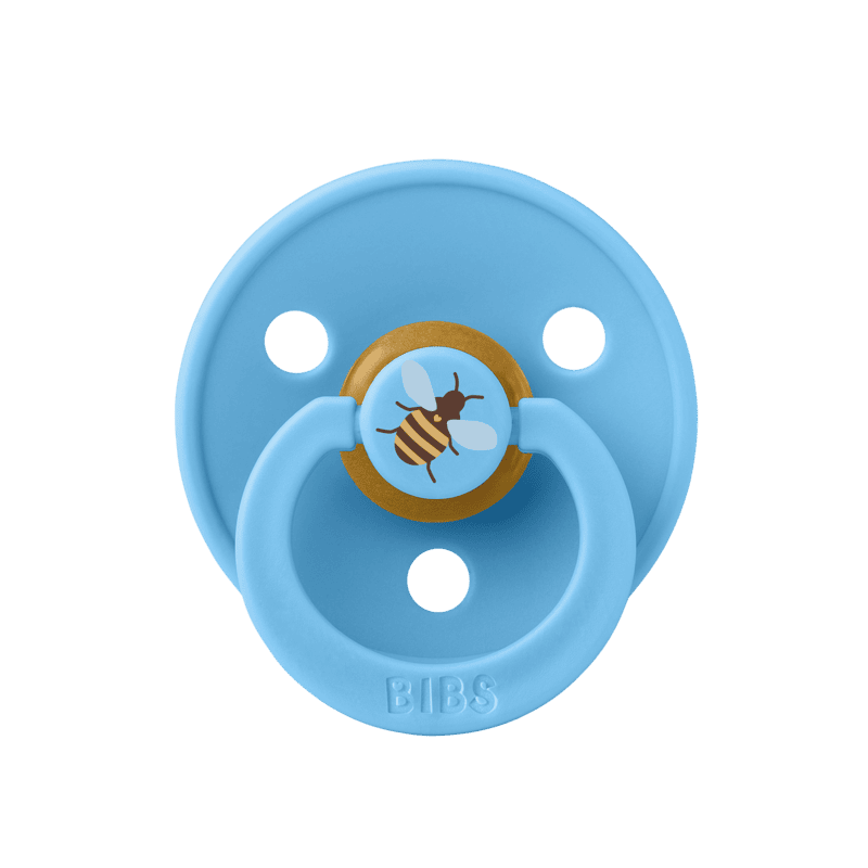 BIBS Pacifier Studio  - 2 Pack (Colour: Bumblebee Latex & Breeze Mix | Size 2)