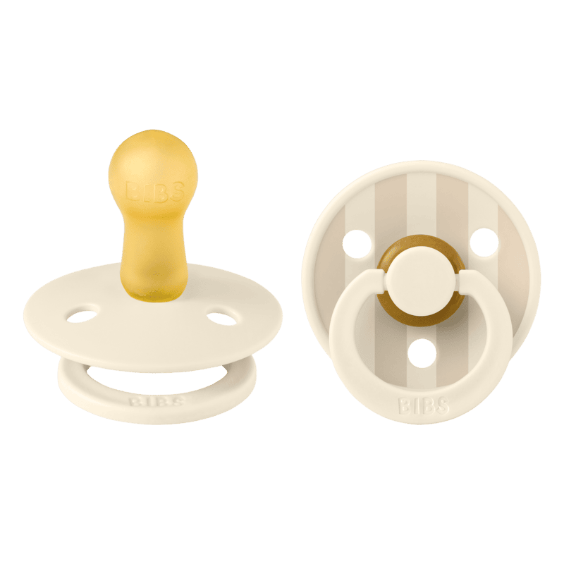 Bibs Pacifier Studio - 2 Pack (Colour: Pin Latex Ivory Vanilla Mix | Size 2)