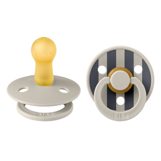 BIBS Pacifier Studio - 2 Pack (Colour: Block Latex Sand Mix | Size 2)