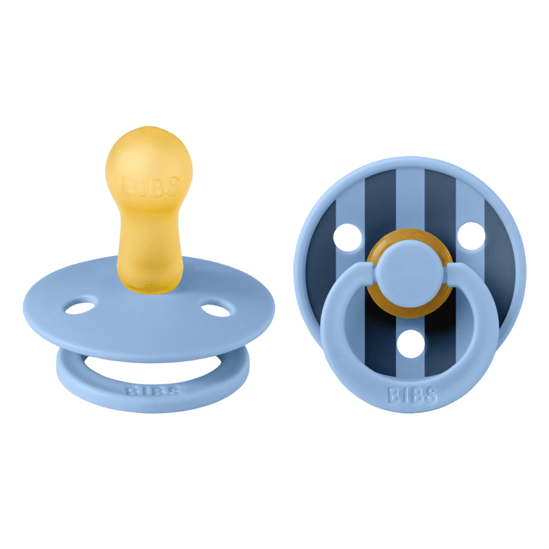 Bibs Pacifier Studio - 2 Pack (Colour: Pin Latex & Sky Blue Mix | Size 2)
