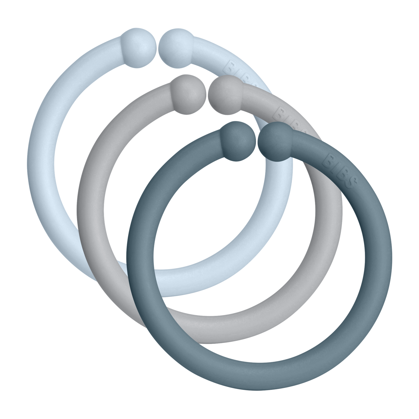 Bibs Loops 12 Pack (Colour: Baby Blue/Cloud/Petrol)