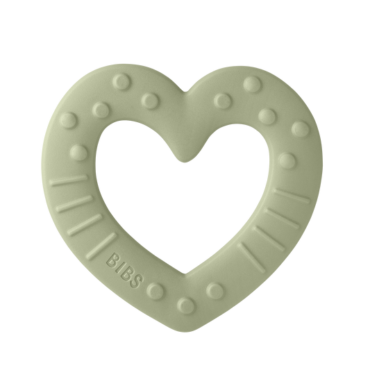 Bibs Baby Bitie Heart | Sage