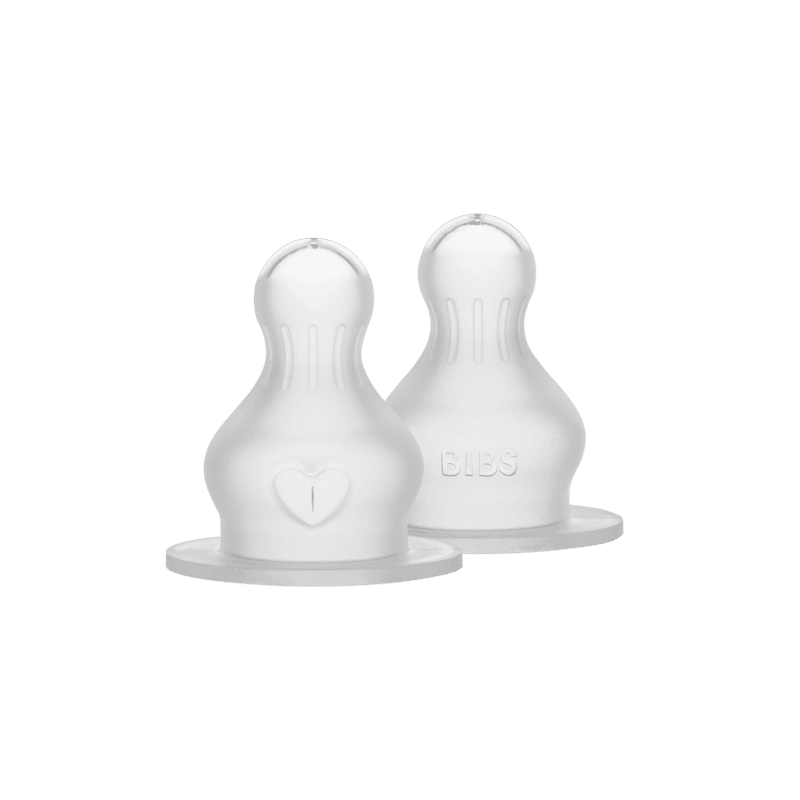 Bibs Bottle Nipple Silicone - 2 Pack | Medium Flow