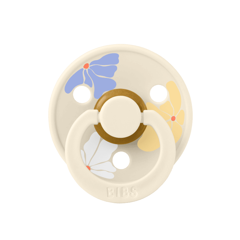 Bibs Pacifier Studio - 2 Pack (Colour: Morning Bloom Latex & Ivory Mix | Size 2)