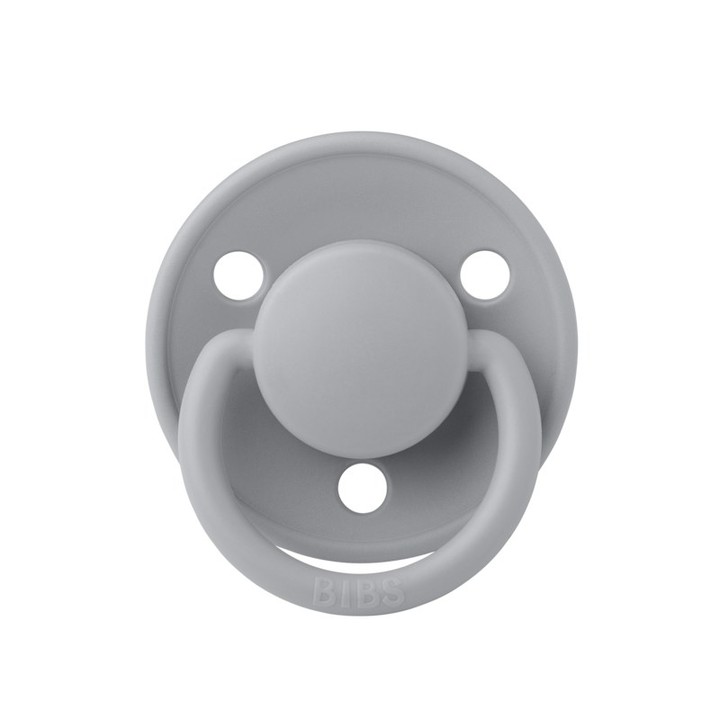 Bibs De Lux Silicone - 2 Pack (Colour: Cloud/Steel Blue | Onesize)