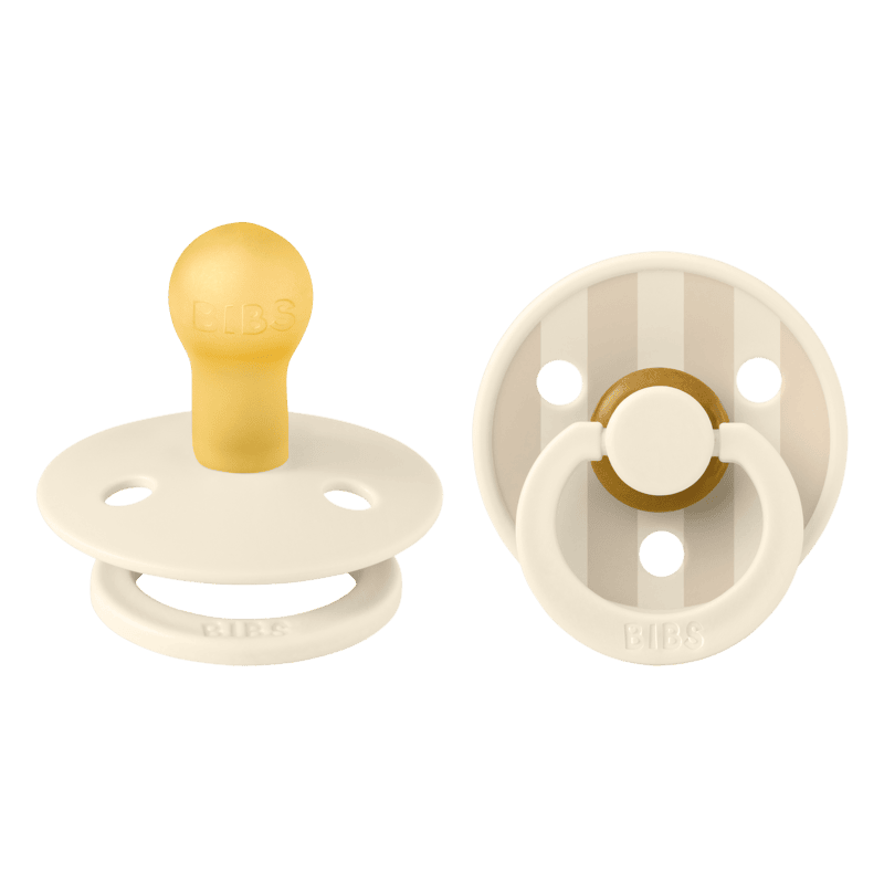 Bibs Pacifier Studio - 2 Pack (Colour: Ivory Vanilla Mix | Size 1
