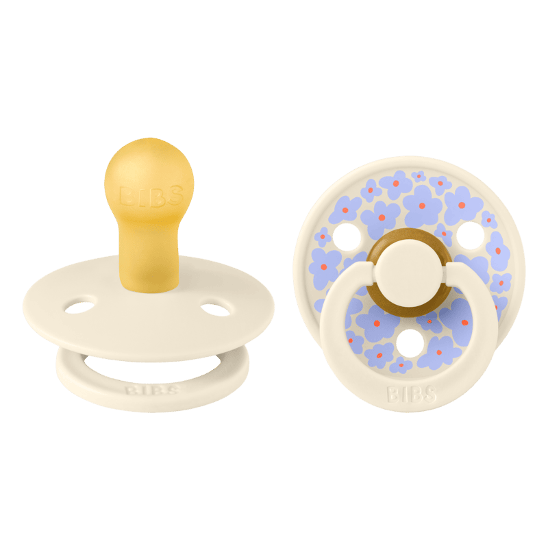 Bibs Pacifier Studio - 2 Pack (Colour: Jasmine Latex & Ivory Mix | Size 1)